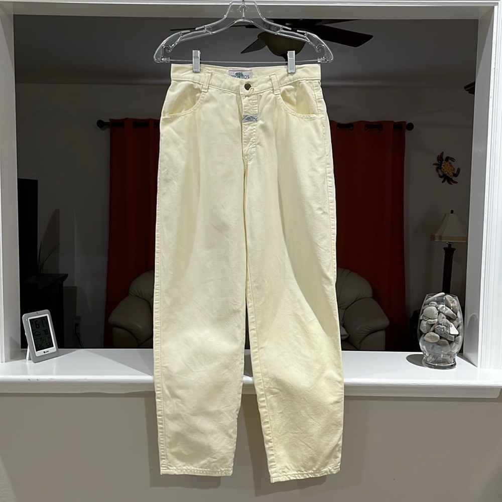 Vintage Palmettos Clothing Women’s Yellow Jeans Size 11 Made in USA